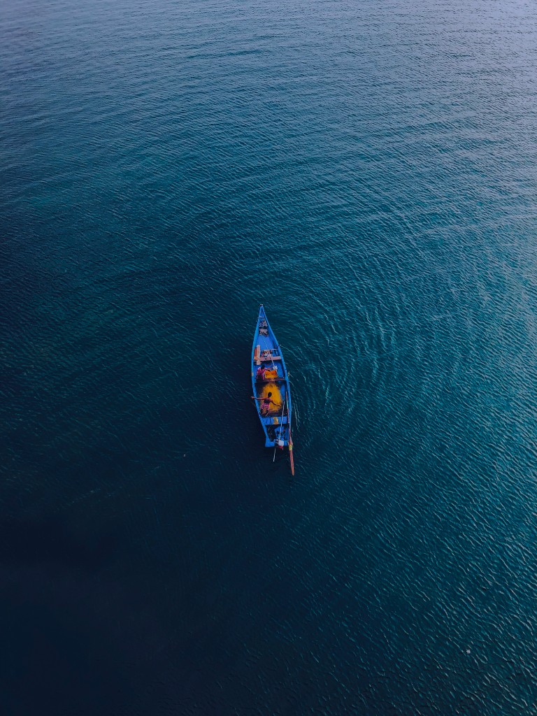 Fishing boat on the Godavari river